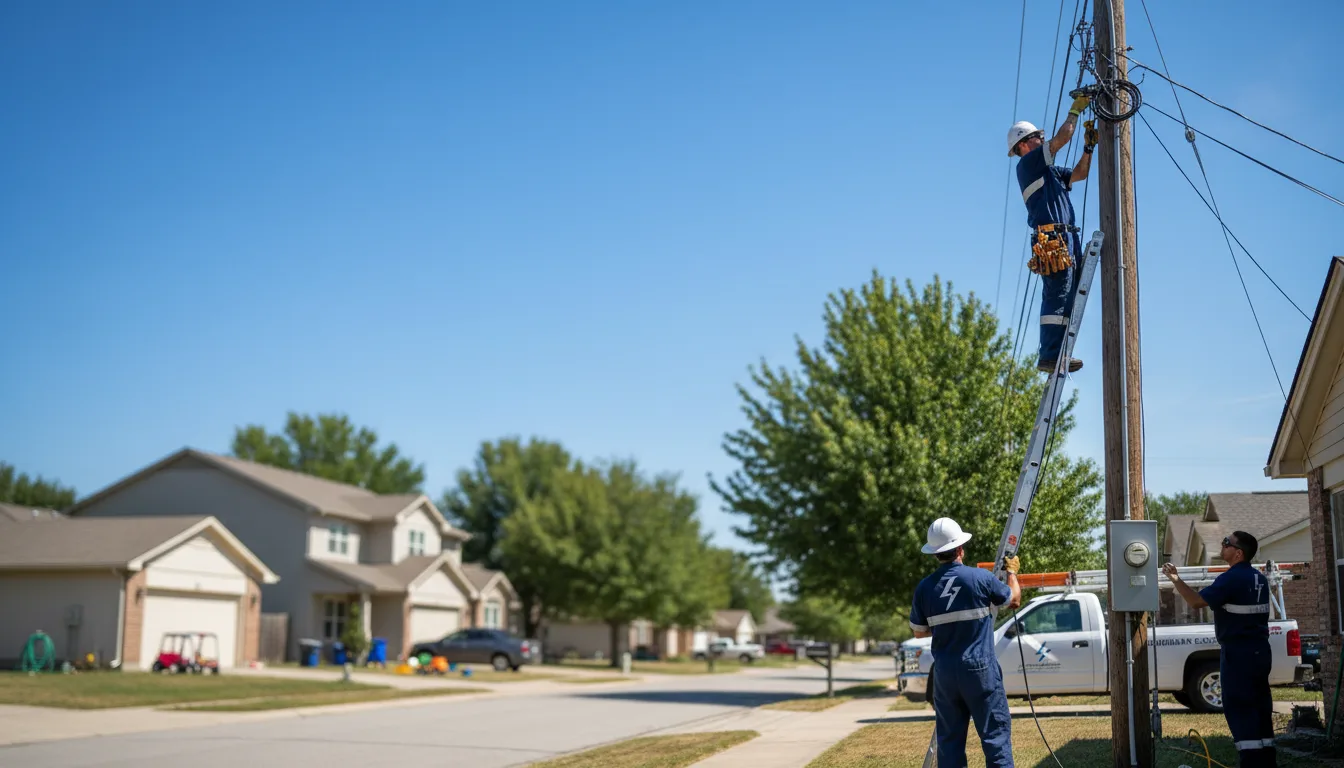 Residential electrician providing installation services in Kansas, AL
